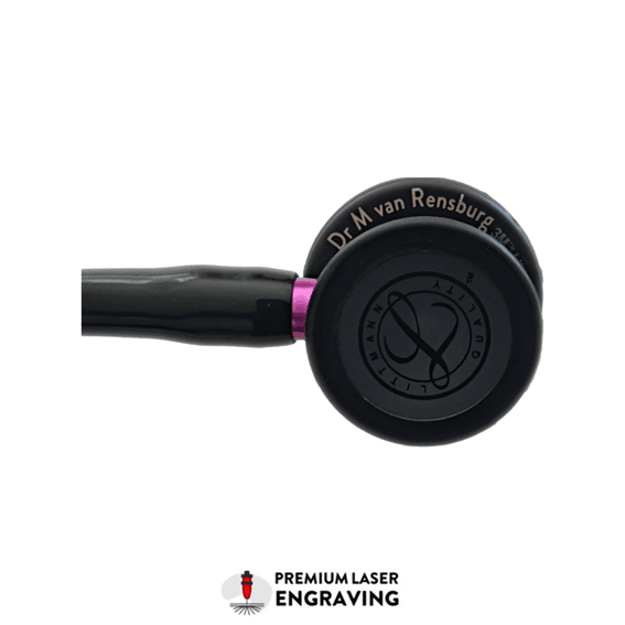 Littmann Cardiology IV - Black - Matte Black Finish - Violet Stem Stethoscope thumbnail image 4 - Professional diagnostic stethoscope for healthcare workers