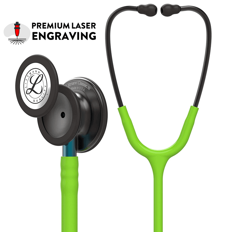Littmann Classic III - Lime Green - Smoke Finish Stethoscope