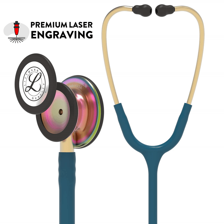 Littmann Classic III - Caribbean Blue - Rainbow Finish Stethoscope