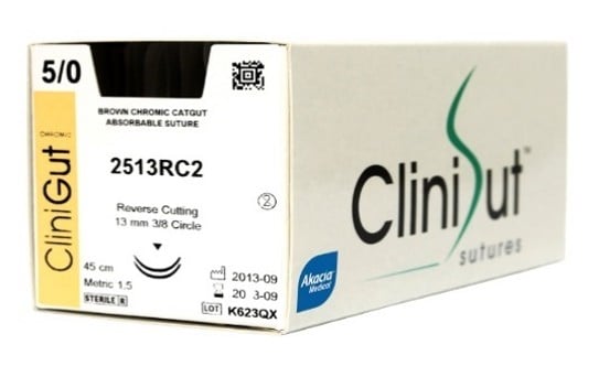CliniGut Chromic Surgical Sutures - Dissecting and Suturing Kits available at WiZmed for R399