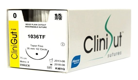 CliniGut Plain Surgical Sutures - Dissecting and Suturing Kits available at WiZmed for R399