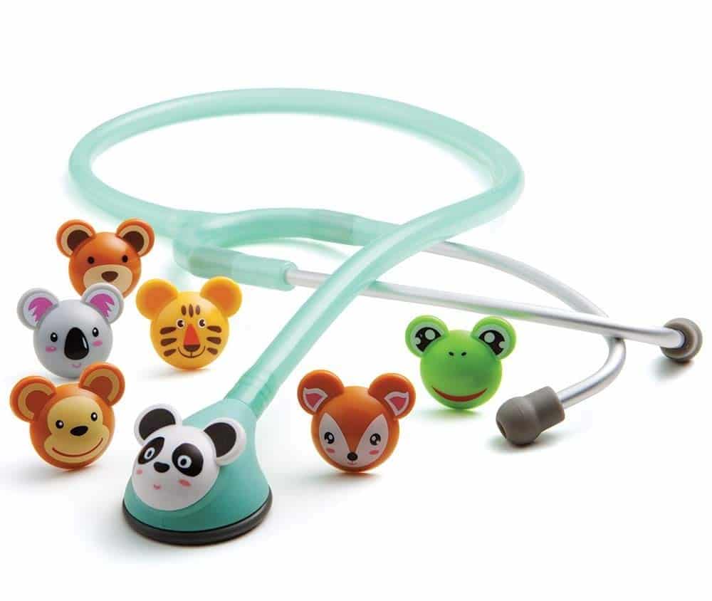 ADC Adscope® Adimals Platinum Pediatric Stethoscope (Seafoam) - Adimals Paediatric Series available at WiZmed for R1,499 - Professional diagnostic stethoscope for healthcare workers ADC Adscope® Adimals Platinum Pediatric Stethoscope (Seafoam) - Adimals Paediatric Series available at WiZmed for R1,499 - Professional diagnostic stethoscope for healthcare workers