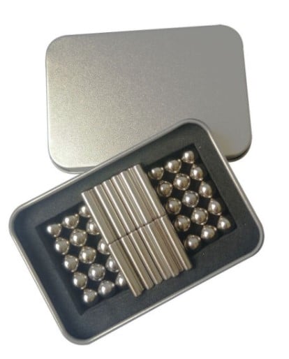Atomz Magnets Fidget Toy - Silver Sticks - Fidget Toys available at WiZmed for R139 Atomz Magnets Fidget Toy - Silver Sticks - Fidget Toys available at WiZmed for R139