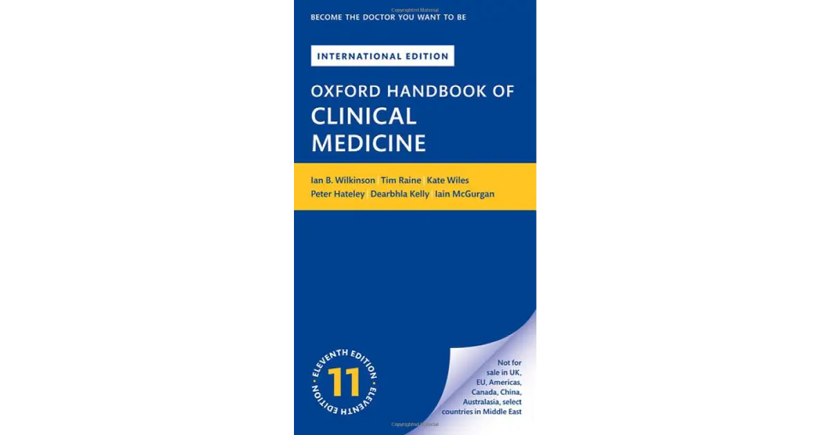 Oxford Handbook of Clinical Medicine, 11th Edition (New Latest 2025 Edition) - Textbooks available at WiZmed for R529 Oxford Handbook of Clinical Medicine, 11th Edition (New Latest 2025 Edition) - Textbooks available at WiZmed for R529