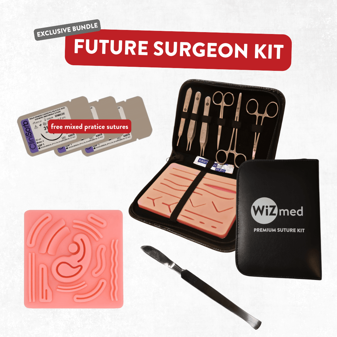 WiZmed Future Surgeon™ Suture Training Bundle - Dissecting and Suturing Kits available at WiZmed for R799 WiZmed Future Surgeon™ Suture Training Bundle - Dissecting and Suturing Kits available at WiZmed for R799