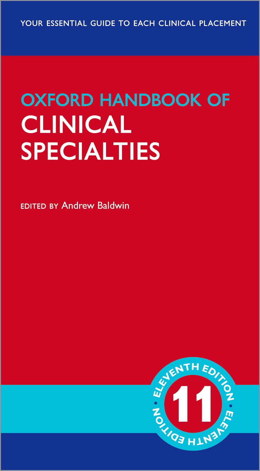 Oxford Handbook of Clinical Specialties 11/ED - Textbooks available at WiZmed for R799 Oxford Handbook of Clinical Specialties 11/ED - Textbooks available at WiZmed for R799