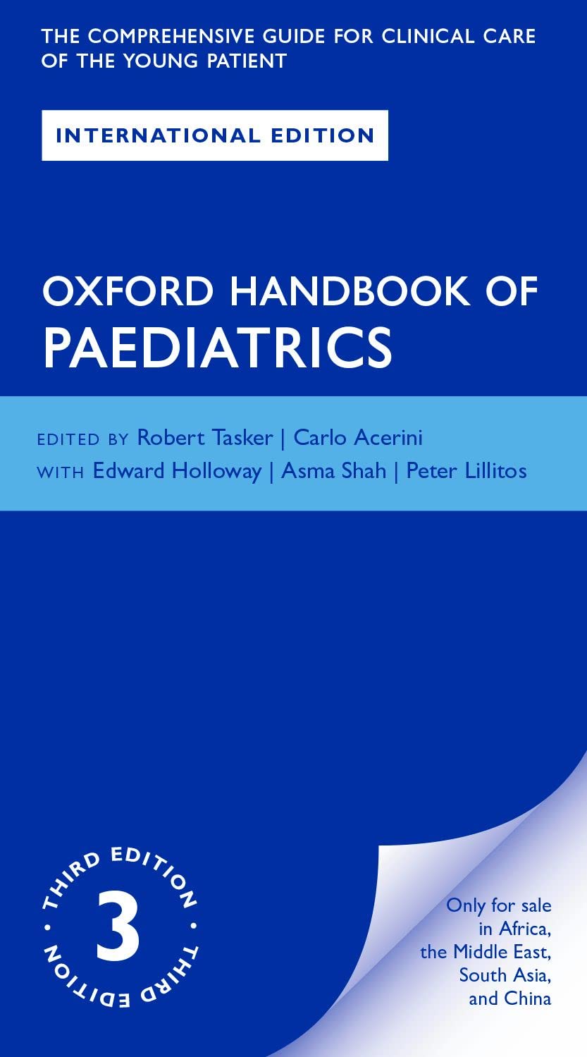 Oxford Handbook of Paediatrics, 3E - Textbooks available at WiZmed for R599 Oxford Handbook of Paediatrics, 3E - Textbooks available at WiZmed for R599