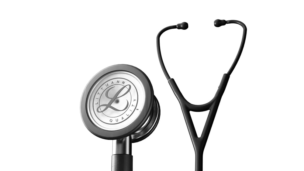 Littmann Classic III Matte Black Edition Stethoscope (5803) Matte Black finish detail Littmann Classic III Matte Black Edition Stethoscope (5803) Matte Black finish detail