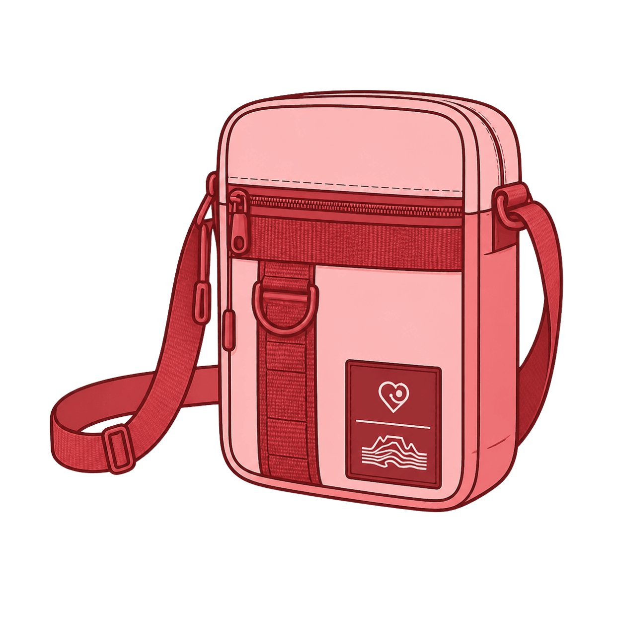 Sealand × WiZmed Ward Bag — larger crossbody for ward rounds — illustrative render Sealand × WiZmed Ward Bag — larger crossbody for ward rounds — illustrative render
