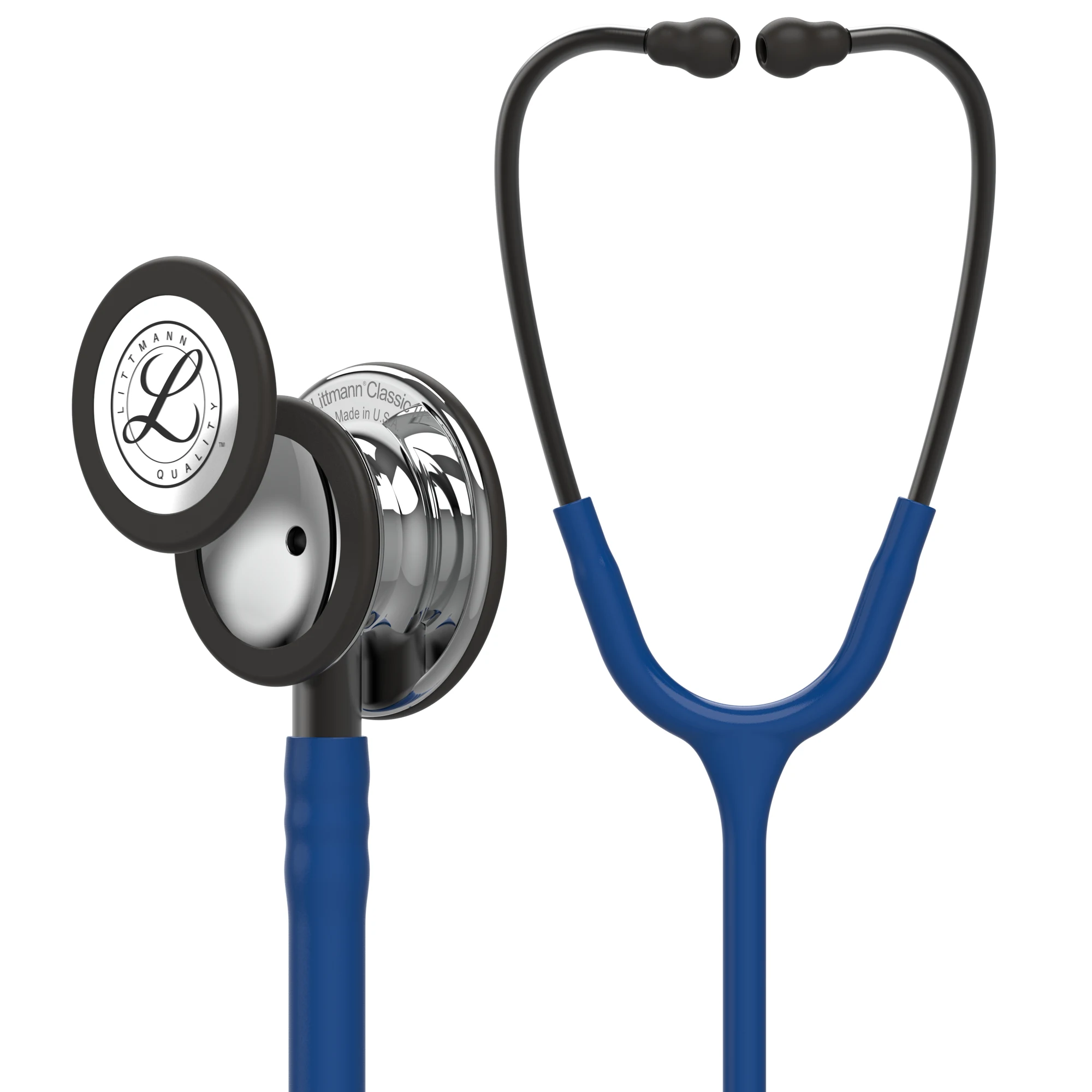 Littmann Classic III - Navy Blue - Mirror-Finish Stethoscope — front view