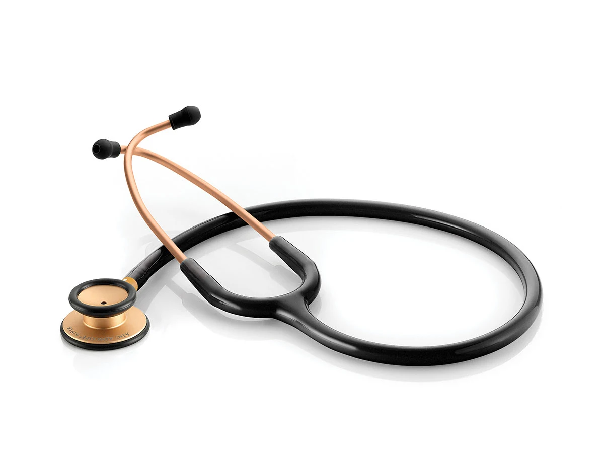 ADC Adscope® Lite 619 – Rose Gold and Black Stethoscope - ADC 619 Series available at WiZmed for R999 - Professional diagnostic stethoscope for healthcare workers ADC Adscope® Lite 619 – Rose Gold and Black Stethoscope - ADC 619 Series available at WiZmed for R999 - Professional diagnostic stethoscope for healthcare workers