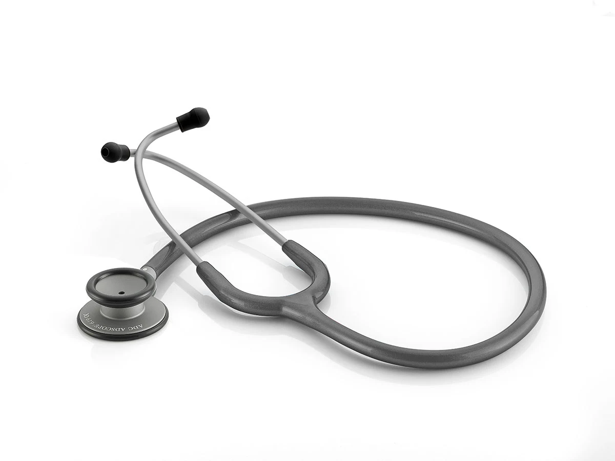 ADC Adscope® Lite 619 – Smoke + Metallic Gray Stethoscope - ADC 619 Series available at WiZmed for R899 - Professional diagnostic stethoscope for healthcare workers ADC Adscope® Lite 619 – Smoke + Metallic Gray Stethoscope - ADC 619 Series available at WiZmed for R899 - Professional diagnostic stethoscope for healthcare workers