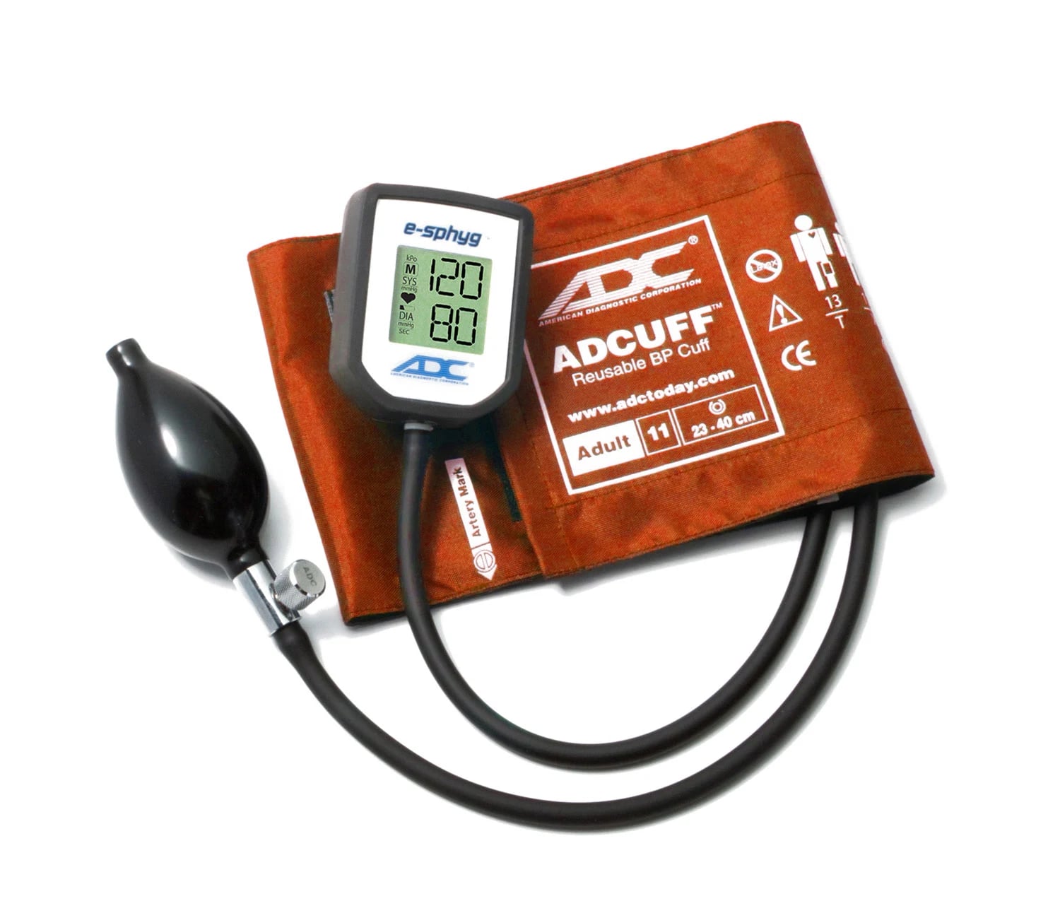 ADC e-sphyg™ Digital Pocket Aneroid Sphygmomanometer - Orange - Medical Equipment available at WiZmed for R1,399 ADC e-sphyg™ Digital Pocket Aneroid Sphygmomanometer - Orange - Medical Equipment available at WiZmed for R1,399